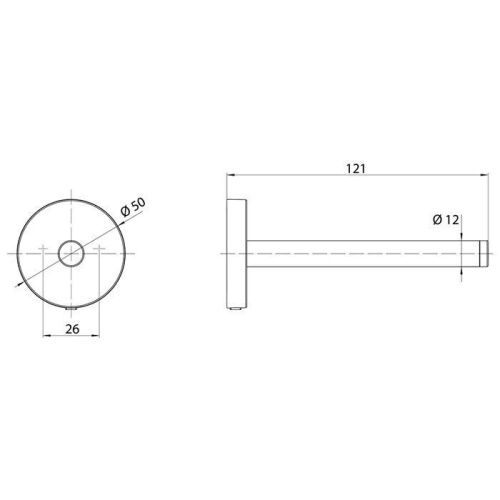 Бумагодержатель Emco Round 4305 001 00 - фото 2