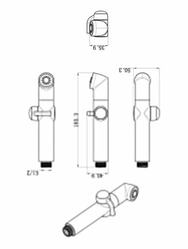 Гигиеническая лейка LeMark LM8092C цвет хром - фото 2
