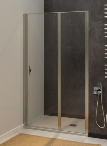 Душевая дверь Allen Brau Priority 3.31035.BA 140х200 стекло прозрачное профиль серебро - фото 5