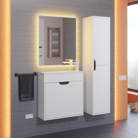 Тумба под раковину Uperwood Modul 2930205363 60х20 подвесная цвет белый