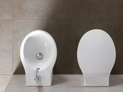 Биде напольное Hatria NIDO Y0QW01 цвет белый - фото 2