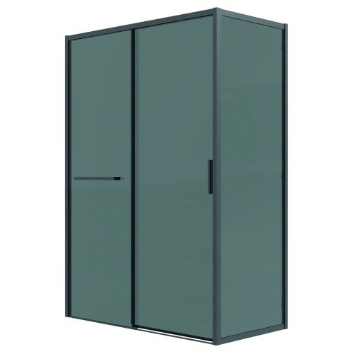 Душевая перегородка Grossman Style 200.K33.05.70.21.10 70х195 стекло тонированное профиль черный - фото 2