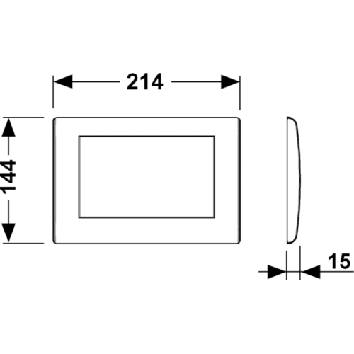 Клавиша смыва механическая Tece TECEplanus 9240314 цвет белый - фото 2