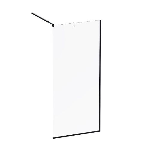 Душевая перегородка Am.Pm Func W84WI-90-F1-BTE 90х200 стекло прозрачное профиль черный - фото 2