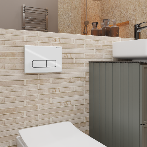 Клавиша смыва механическая CHARUS Elegia FP.320.11.01 цвет белый - фото 3