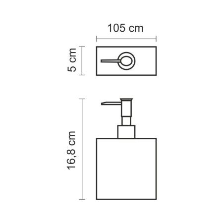 Дозатор для жидкого мыла WasserKRAFT 88299