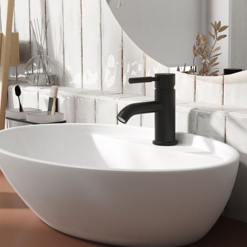 Смеситель Wasserkraft Gollach 3300 3305 на раковину черный - фото 3