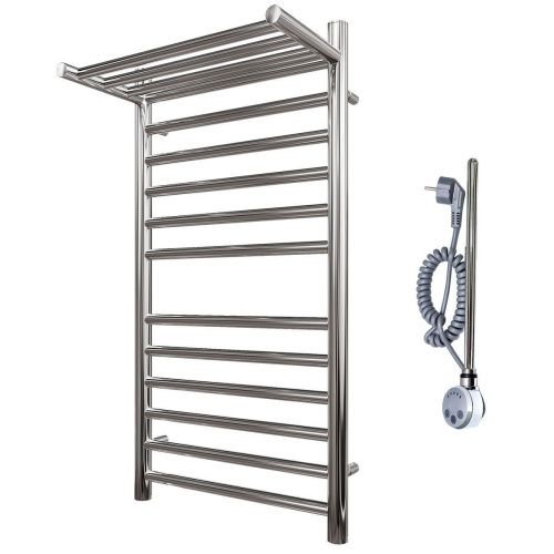 Полотенцесушитель электрический Point Аврора Премиум PN10158SPE 55х80 хром - фото 4