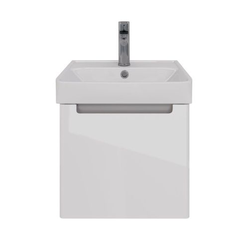 Тумба под раковину LeMark Buno mini LM05BM45T 40х40 подвесная цвет белый - фото 5