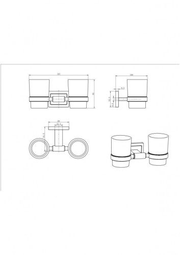 Стакан CeramaLux Gamma 12303 - фото 2