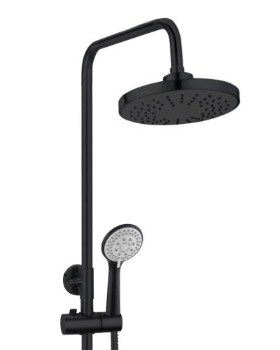 Душевая стойка OneLife P01-911b настенная цвет черный - фото 3