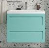 Тумба под раковину Art&Max PLATINO AM-Platino-580-2C-SO-MM 60х50 подвесная цвет зеленый