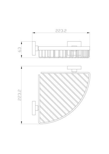 Полка для ванной комнаты Wonzon & Woghand Polo WW-8944-DG - фото 2