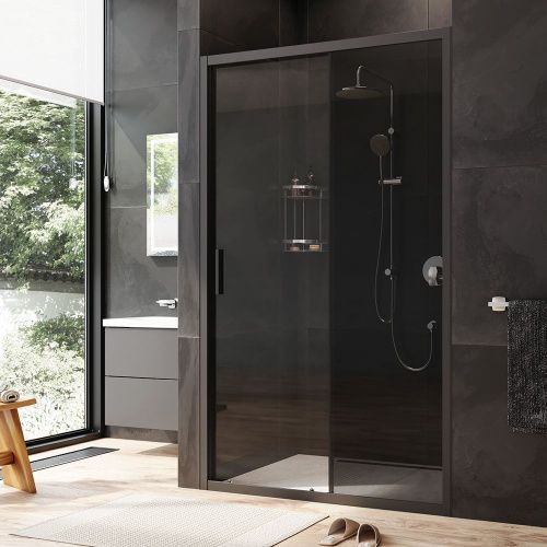 Душевая дверь Am.Pm Gem W90G-120-1-195BG 120х195 стекло прозрачное профиль черный