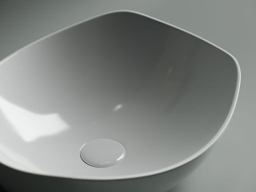 Раковина из сантехнического фарфора Ceramica Nova ELEMENT CN5017 40х40 накладная цвет белый без отверстий под смеситель - фото 3