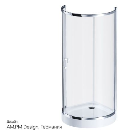 Душевой уголок Am.Pm Like W83G-333-095CT 95х95 стекло прозрачное профиль хром без поддона