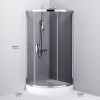Душевой уголок Am.Pm Like W83G-315-090CG64 90х90 стекло тонированное профиль хром без поддона