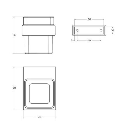 Стакан CEZARES SLIDER SLIDER-TUMS-NOP