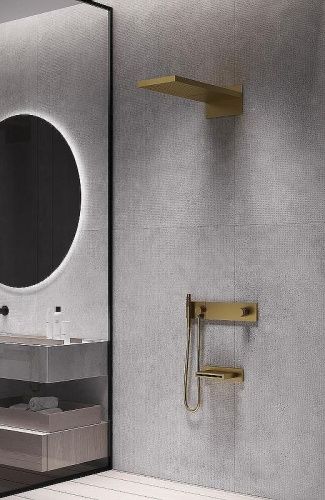 Душевая система Boheme Zodiac 132-2-G встраиваемая в стену цвет золото - фото 2