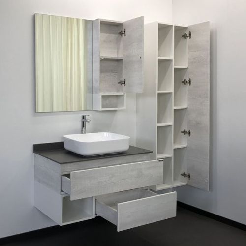 Зеркало-шкаф Comforty Прага 00004136263CF 90х80 подвесной цвет бежевый - фото 3