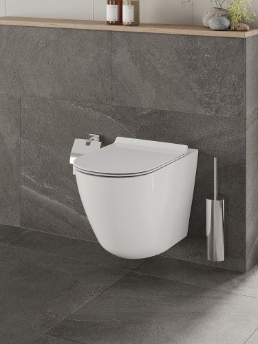 Комплект унитаз с инсталляцией и клавишей смыва Orange CI07-100W+APB100 - фото 5