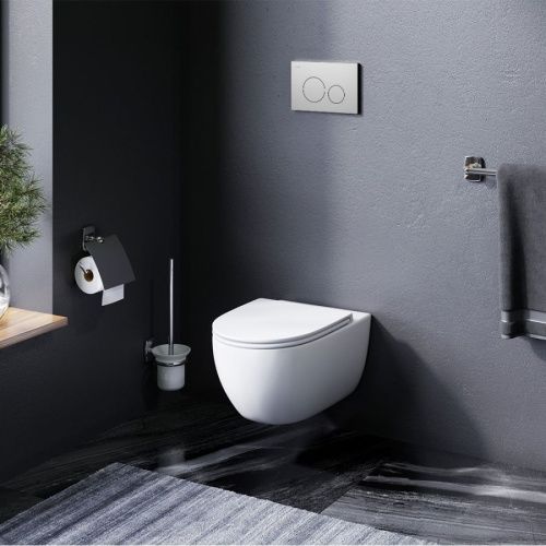 Унитаз подвесной Am.Pm Awe C111700SC белый с сиденьем микролифт безободковый каскадный смыв