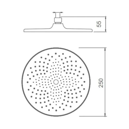 Верхний душ Splenka S451 S451.51 хром - фото 3