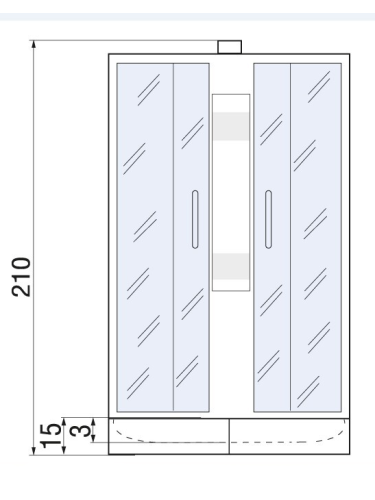 Душевая кабина River NARA LIGHT 10000002911 90х90 четверть круга без крыши ориентация универсальная - фото 2