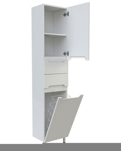 Шкаф-пенал Orange TOPLINE-Rio PR40-05KR 40х190 напольный цвет белый - фото 5