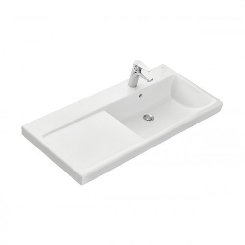 Раковина из сантехнического фарфора Roca The Gap Plus 73270ME004 100х50 накладная цвет белый - фото 2