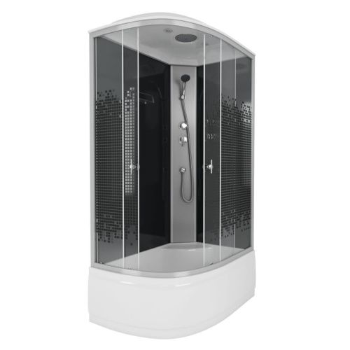 Душевая кабина Niagara Eco 7510R 120х80 асимметричная с крышей ориентация правая - фото 2
