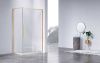 Душевой уголок Vincea Slim-N VSR-4SN9013CLG 130х90 стекло прозрачное профиль золото без поддона