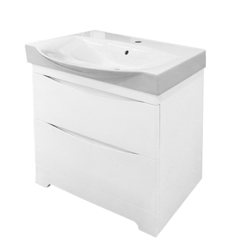 Тумба под раковину Misty Элвис П-Элв01085-0112Я 80х40 напольная цвет белый - фото 3