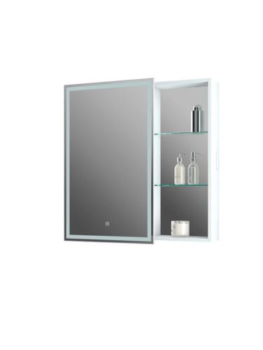 Зеркало-шкаф Continent Aperio МВК006 80х80 подвесной цвет белый - фото 3