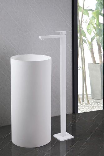 Смеситель Abber Daheim AF8241W напольный белый - фото 2