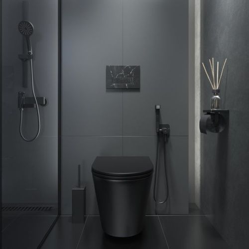 Клавиша смыва механическая Iddis On-X ONX01B0i77 цвет черный - фото 2