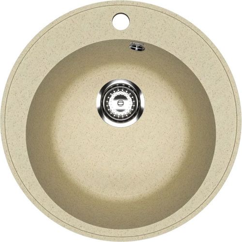 Кухонная мойка Ulgran Practik PR-M 475-002 50х50 цвет бежевый поверхность матовая