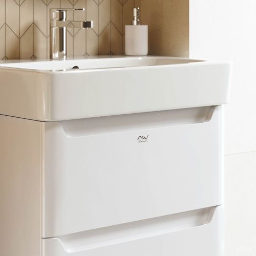 Тумба с раковиной Alavann Lana ALV0977000 60х50 напольная цвет белый - фото 5