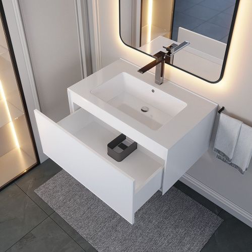 Тумба с раковиной Uperwood Parma Premium 39330205463 80х50 цвет белый - фото 3