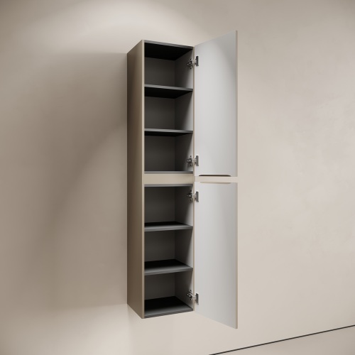 Шкаф-пенал Sancos CODE PCD35GB 40х170 подвесной цвет бежевый/серый - фото 3