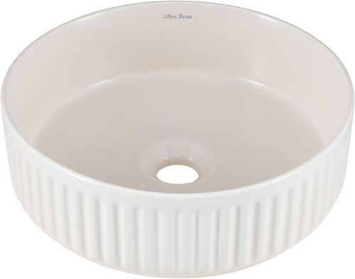 Раковина керамическая Allen Brau Fantasy 4.11032.IV 40х40 накладная цвет бежевый без отверстий под смеситель - фото 4