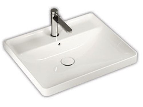 Раковина из сантехнического фаянса Hatria CANALGRANDE Y1EJ01 60х50 подвесная цвет белый