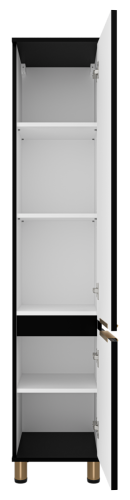 Шкаф-пенал Brevita Enfida ENF-05035-020P 40х170 подвесной цвет черный - фото 3