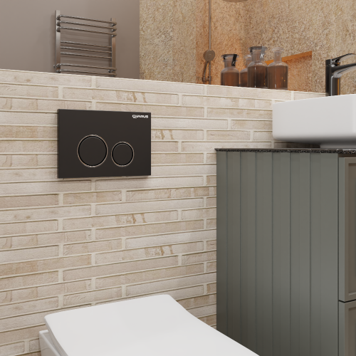 Клавиша смыва механическая CHARUS Spazio FP.330.DW.01 цвет черный - фото 3