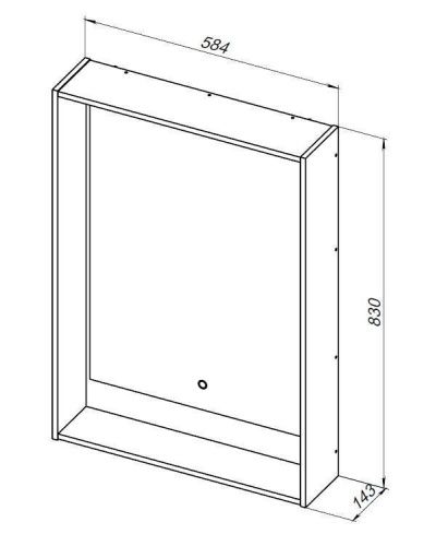 Зеркало с подсветкой Aquanet Милан 00306380 60х80 подвесное - фото 4