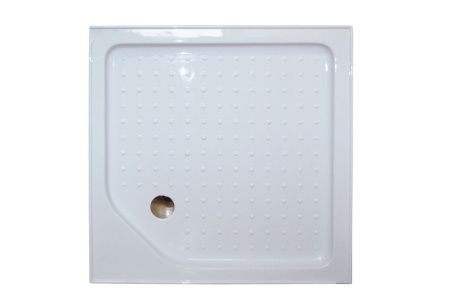 Душевой уголок Royal Bath HP RB90HP-T 90х90 стекло прозрачное профиль белый с поддоном