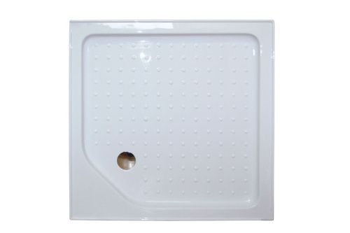 Душевой уголок Royal Bath HP RB90HP-C 90х90 стекло матовое профиль белый с поддоном - фото 2