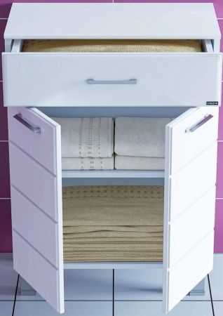 Тумба под раковину СанТа Омега 307001 60х30 напольная цвет белый