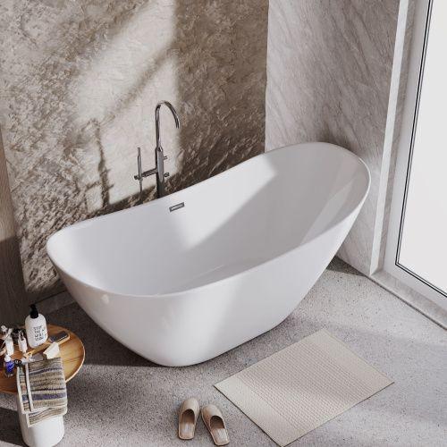 Ванна акриловая Grossman Galaxy GR-2103 180х75 отдельностоящая овальная с каркасом - фото 5