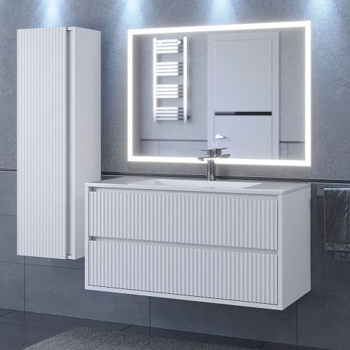 Тумба под раковину Uperwood Next Premium 3930205161 90х50 подвесная цвет белый - фото 2